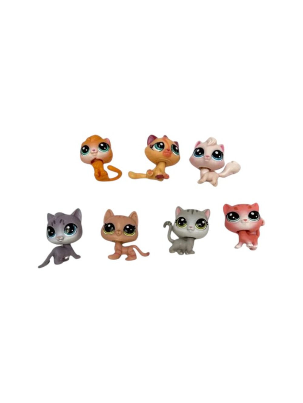 Littlest Pet Shop Cats LPS Lot 7 Toy Hasbro‎ Vintage Figures